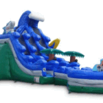 20′ Tropical Dual Curve Waterslide Wet or Dry