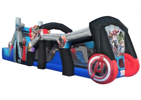 Marvel Avengers 50 Obstacle Waterslide Wet or Dry