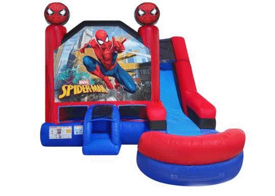 6in1 Spider Man Combo Waterslide Wet or Dry