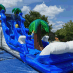 24′ Tropical Giant Inflatable Waterslide with Pool