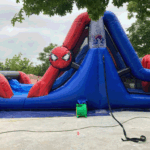 16′ Spider Man Dual Lane Dry Slide