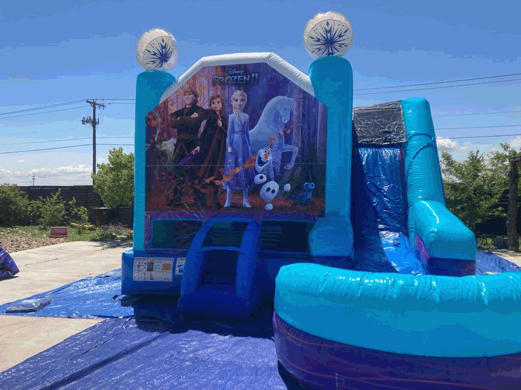 6 in 1 Frozen Combo Waterslide